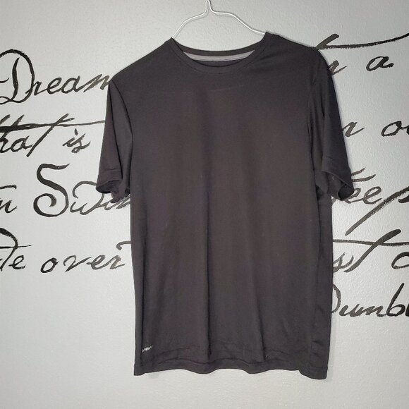 Athletic Works Black Driworks Workout Tee, Lg - Picture 1 of 4